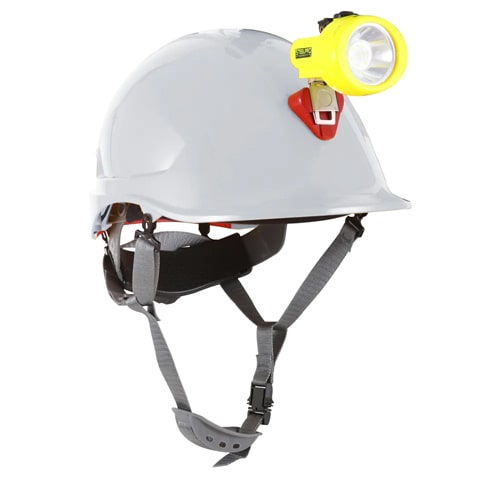 Casco Steelpro Abs Mta Blanco Con Portalampara Full
